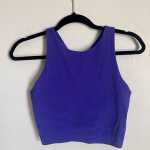Athleta Conscious Crop in Bold Blue Top